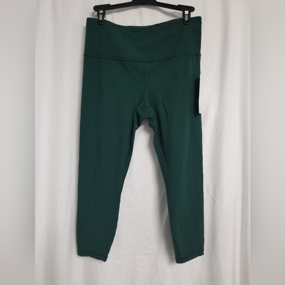 NEW Womens Forest Green ATHLETA Stretch Workout Pants Athletic Legging Size M